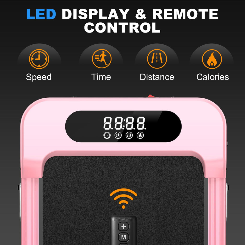 Walking Pad Treadmill - 2.5Hp Low Noise Treadmill Small, Incline Treadmills, Portable Compact Walking Pad For Home Office, Remot
