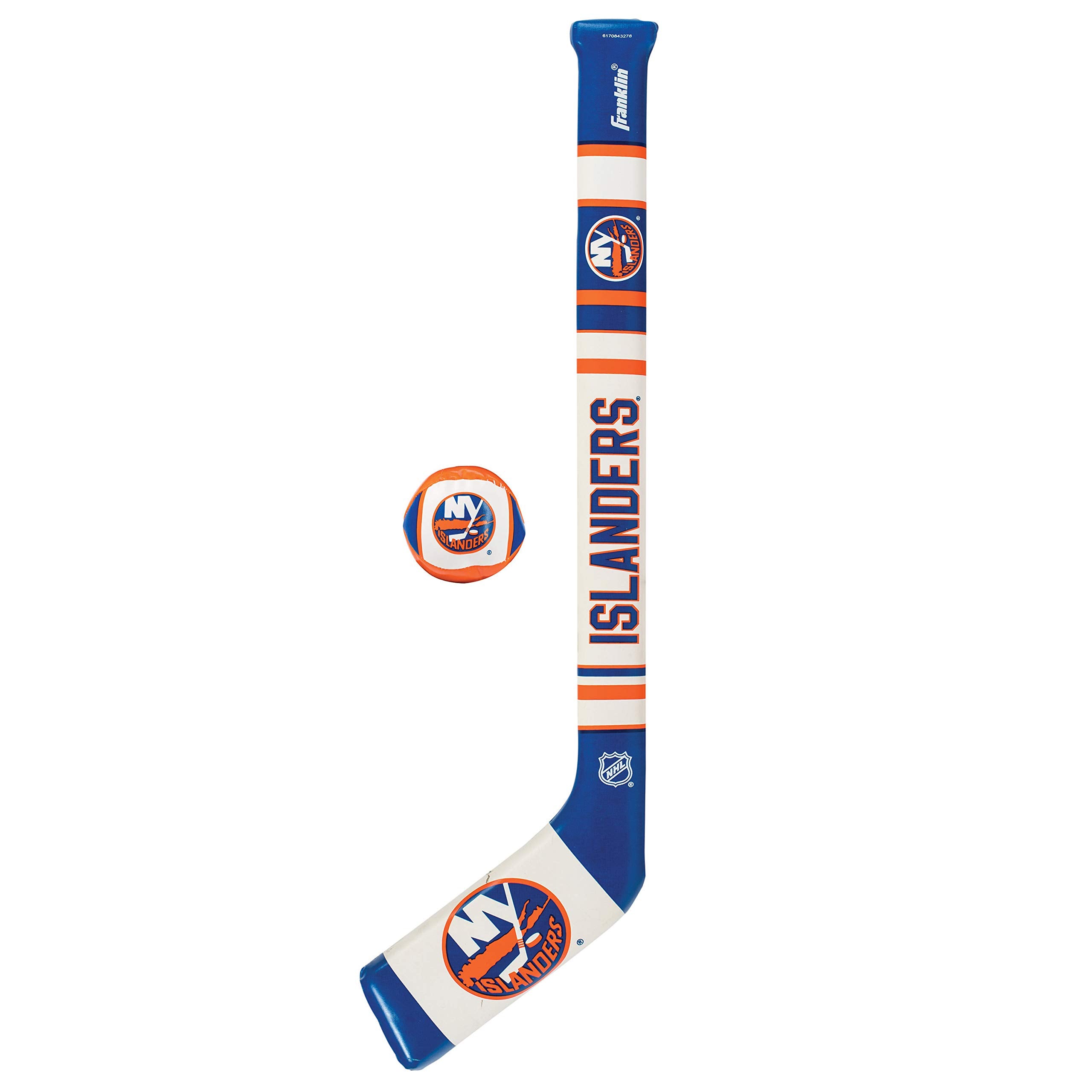 Franklin Sports New York Islanders Nhl Mini Soft Hockey Stick Set - Nhl Team Soft Foam Mini Hockey Stick And Ball Set - Great To