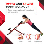 Stamina X Hyperextension Bench - Adjustable And Foldable Roman Chair With Smart Workout App For Home Workout - Up To 250 Lbs Wei