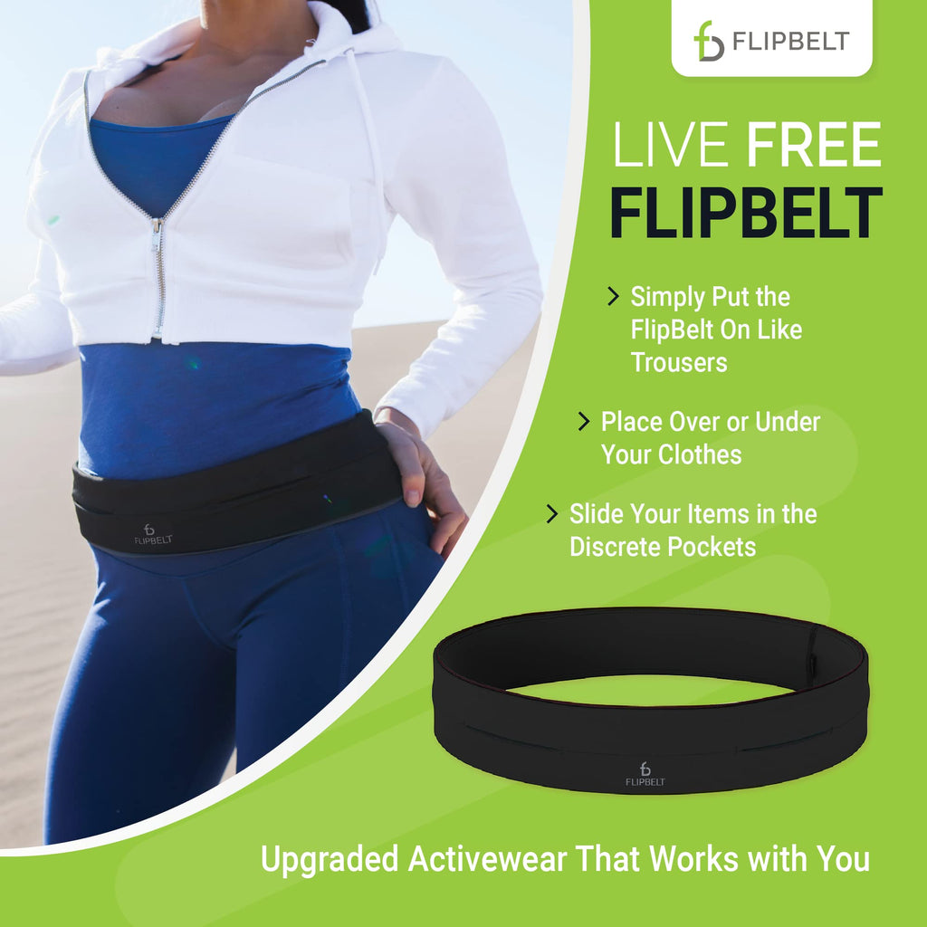 Flipbelt Fb0114-Blk-Xl1, Black, Extra Large