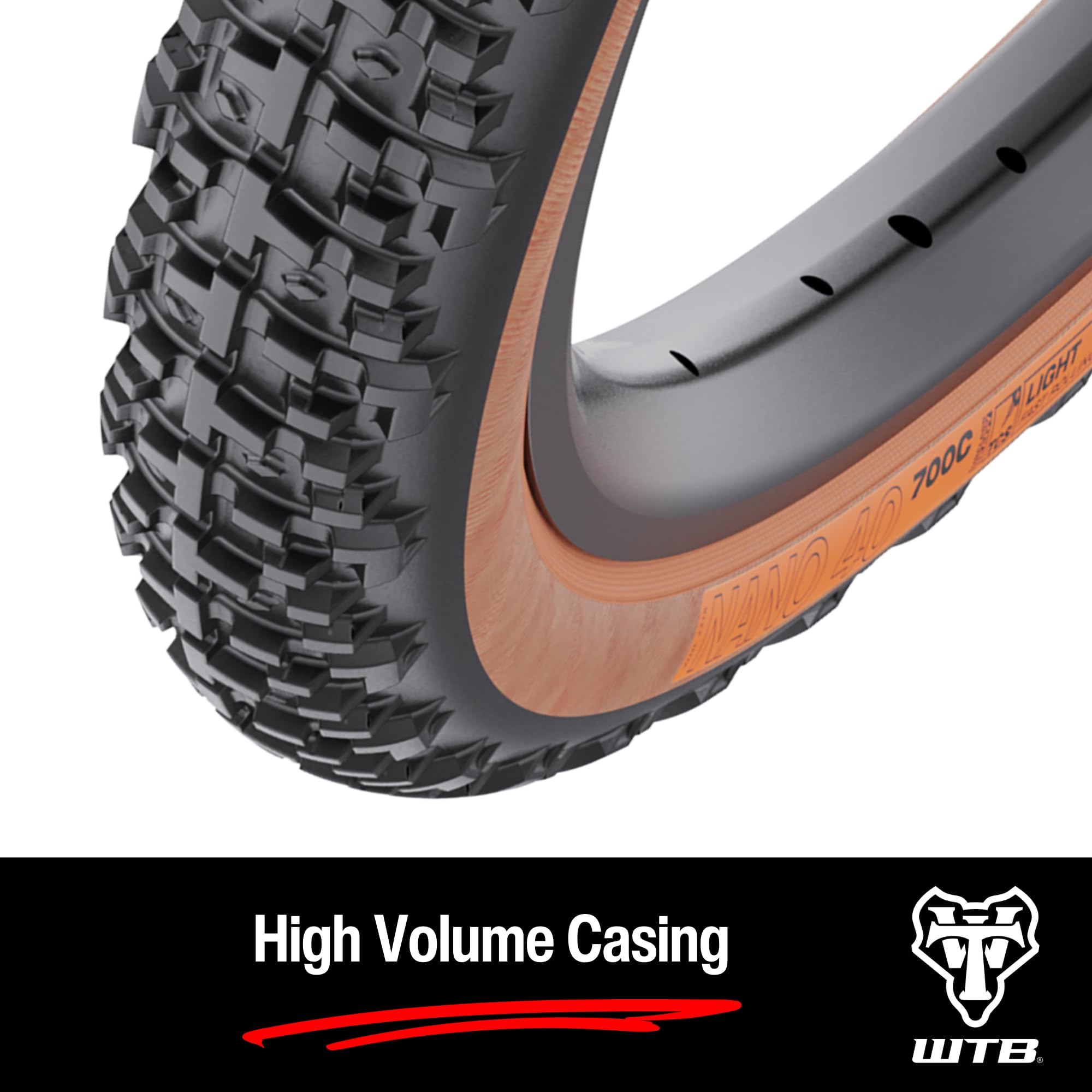 Wtb Nano 700 X 40C Tcs Light Fast Roll Tire (Tan Sidewall)