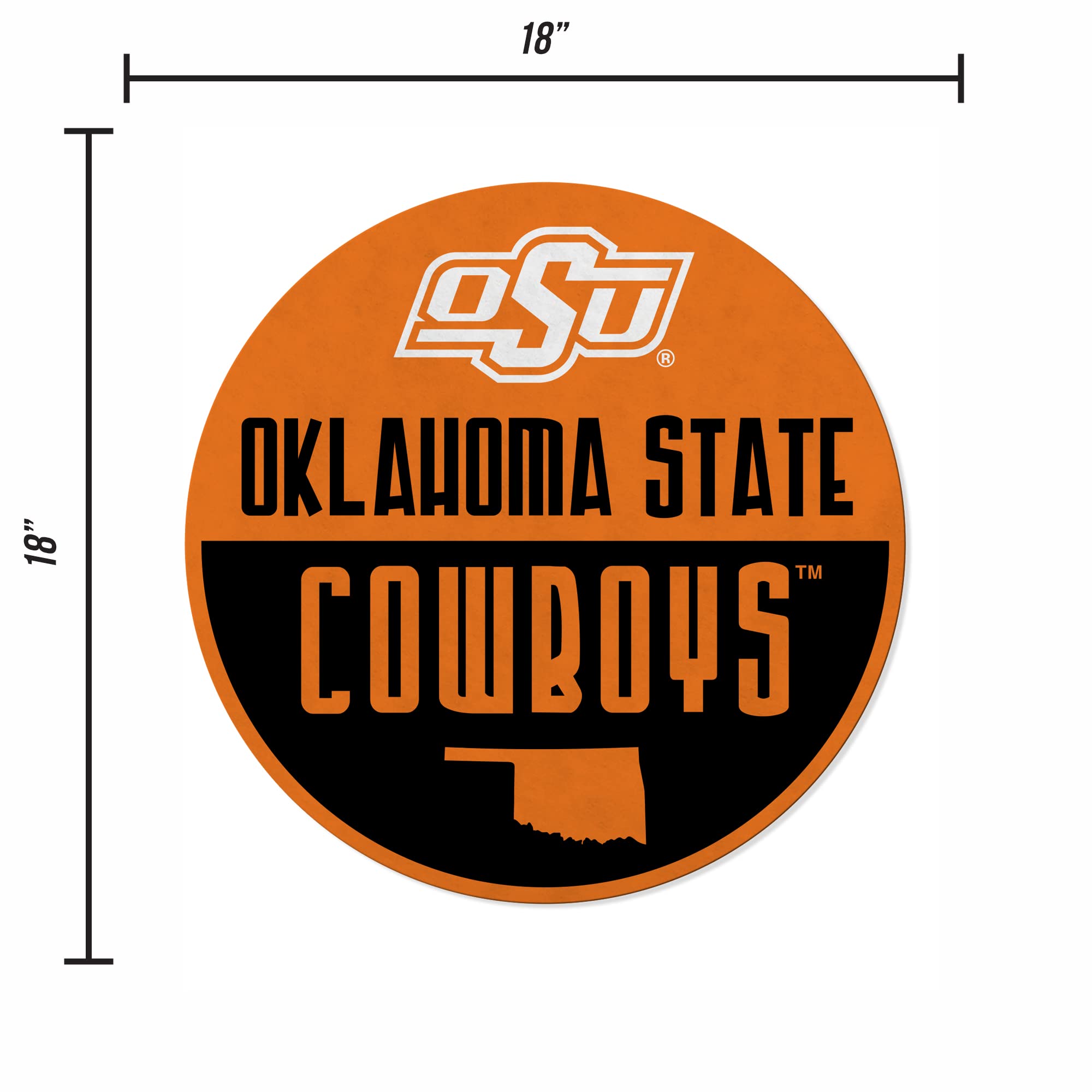 Rico Industries Ncaa Oklahoma State Cowboys Classic Shape Cut Pennant - Home And Living Room D  Cor - Soft Felt Ez To Hang