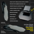 Stickit Golf Bag Metal Landing Pad I Metal Bag Clip For Quick And Easy Use Of Magnetic Golf Gear & Accessories With Convenient P