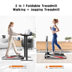 Egofit Walker Plus M1T Smallest 2In1 Folding Under Desk Treadmill With Incline For Home&Office With App & Remote Control For Wal