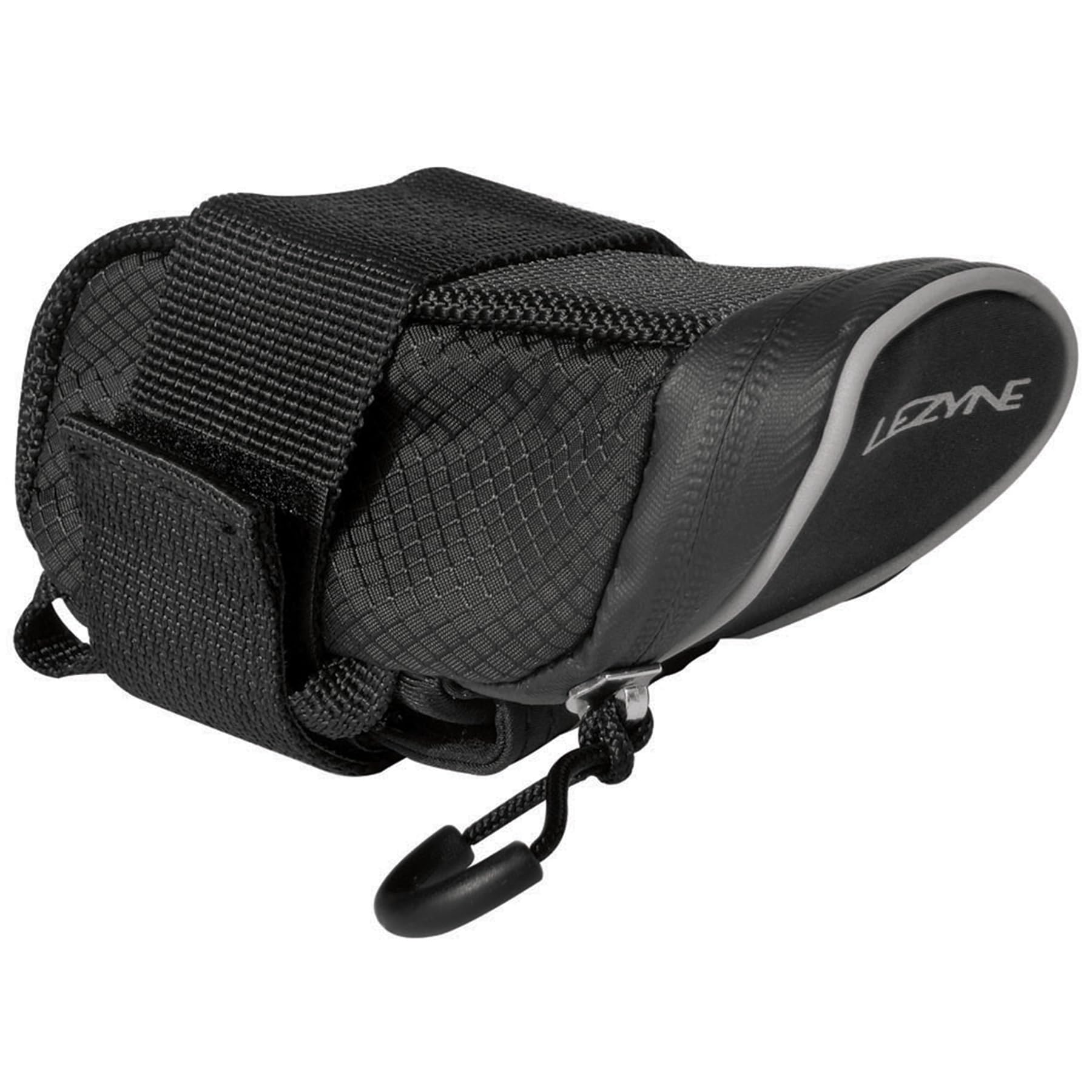 LEZYNE Micro Caddy - S Bicycle Saddle Storage Bag - Compact Aero-Shaped Nylon with Organizational Pockets, Quick Access Sleeve &