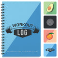 Workout Planner For Daily Fitness Tracking & Goals Setting (A5 Size, 6A X 8A, Azure Blue), Men & Women Personal Home & Gym Train