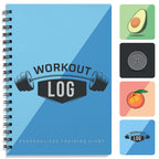 Workout Planner For Daily Fitness Tracking & Goals Setting (A5 Size, 6A X 8A, Azure Blue), Men & Women Personal Home & Gym Train
