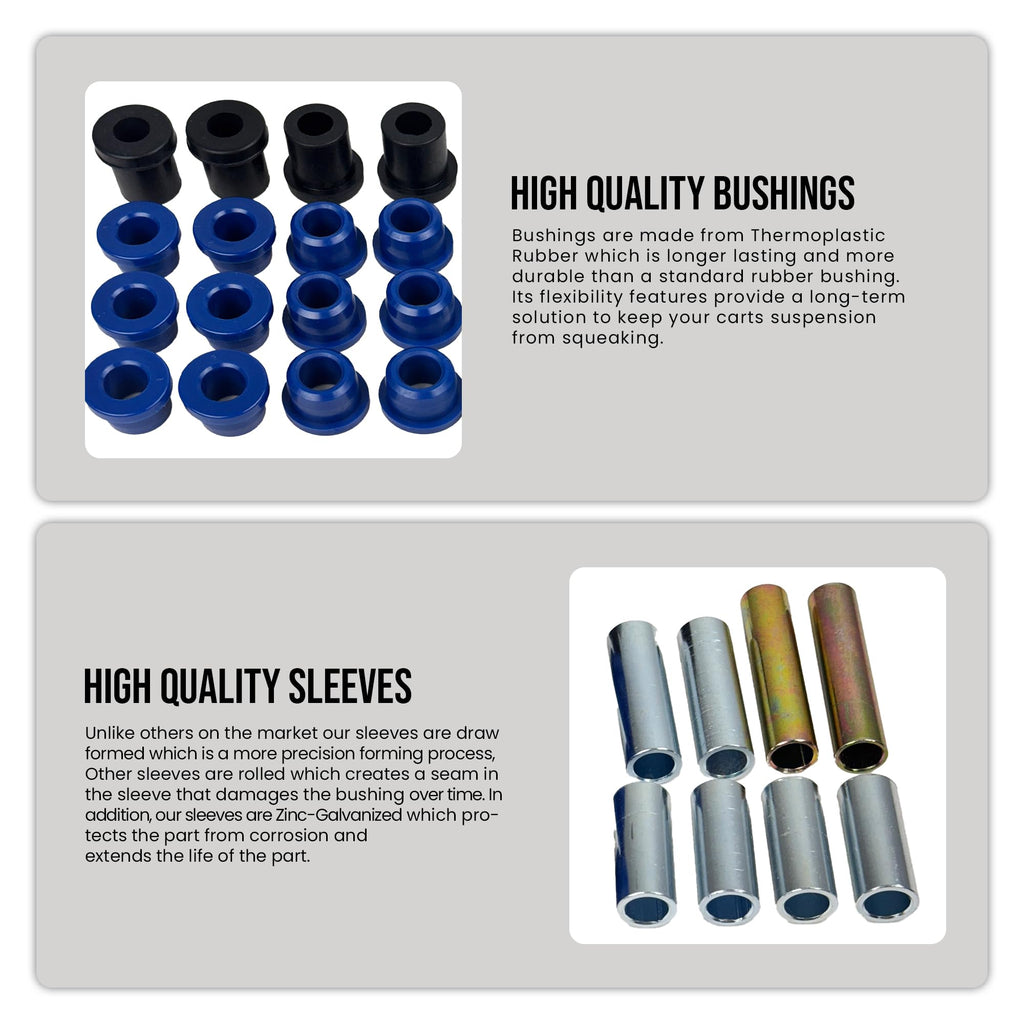 Golf Cart Parts Club Car Delta A Arm Front Lower Leaf Spring Bushing Sleeve Kit For 1993 And Up Ds Models
