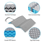 Redcamp Foam Hiking Seat Pad, Foldable Z Ultralight Sitting Pad For Camping Backpacking Stadium Outdoor, Blue 4Pcs
