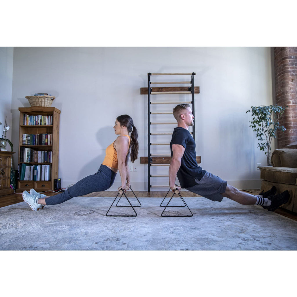 Vita Vibe Wood Parallettes Set 18'' - 24'' Long (24'' Long)