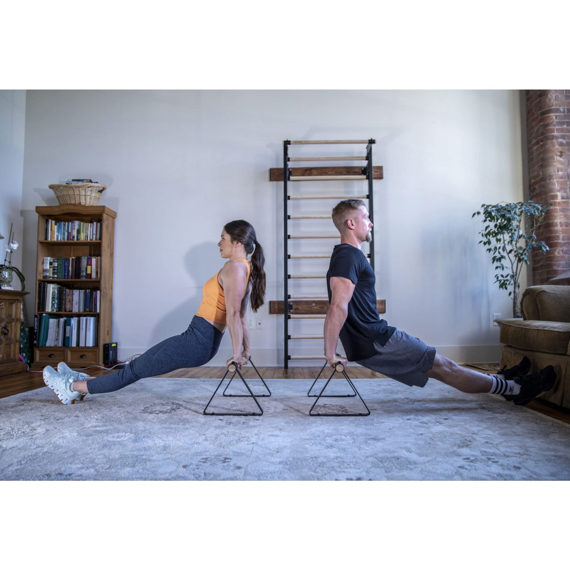 Vita Vibe Wood Parallettes Set 18'' - 24'' Long (24'' Long)
