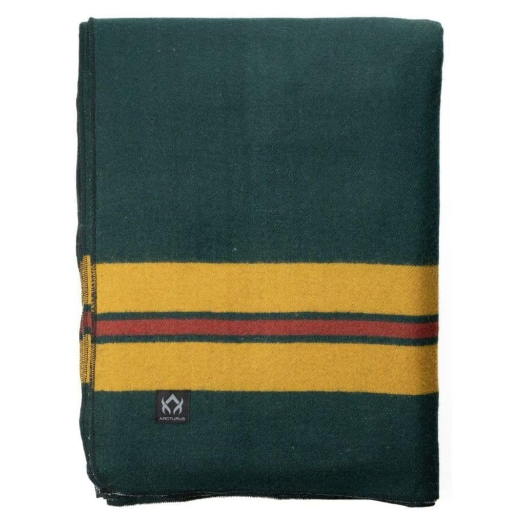 Arcturus Rainier Wool Blanket - Warm, Heavy, Washable, Large Bed Blanket | Great For Home & Camping (Fort Vancouver, King)