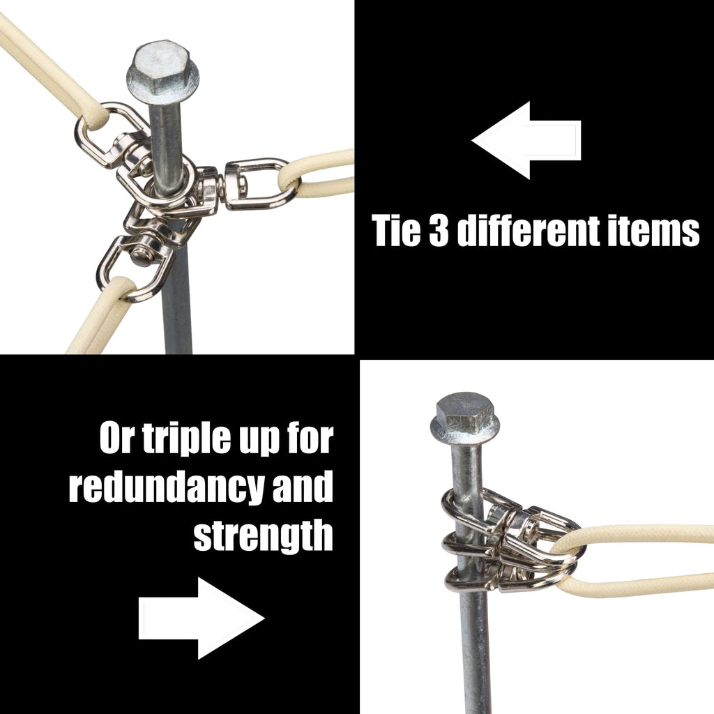 Ground Anchors Screw In - 24'' Set Of 2 With Drill Bit - Earth Anchors - Ground Stakes Heavy Duty - Mobile Home Anchors - Shed A