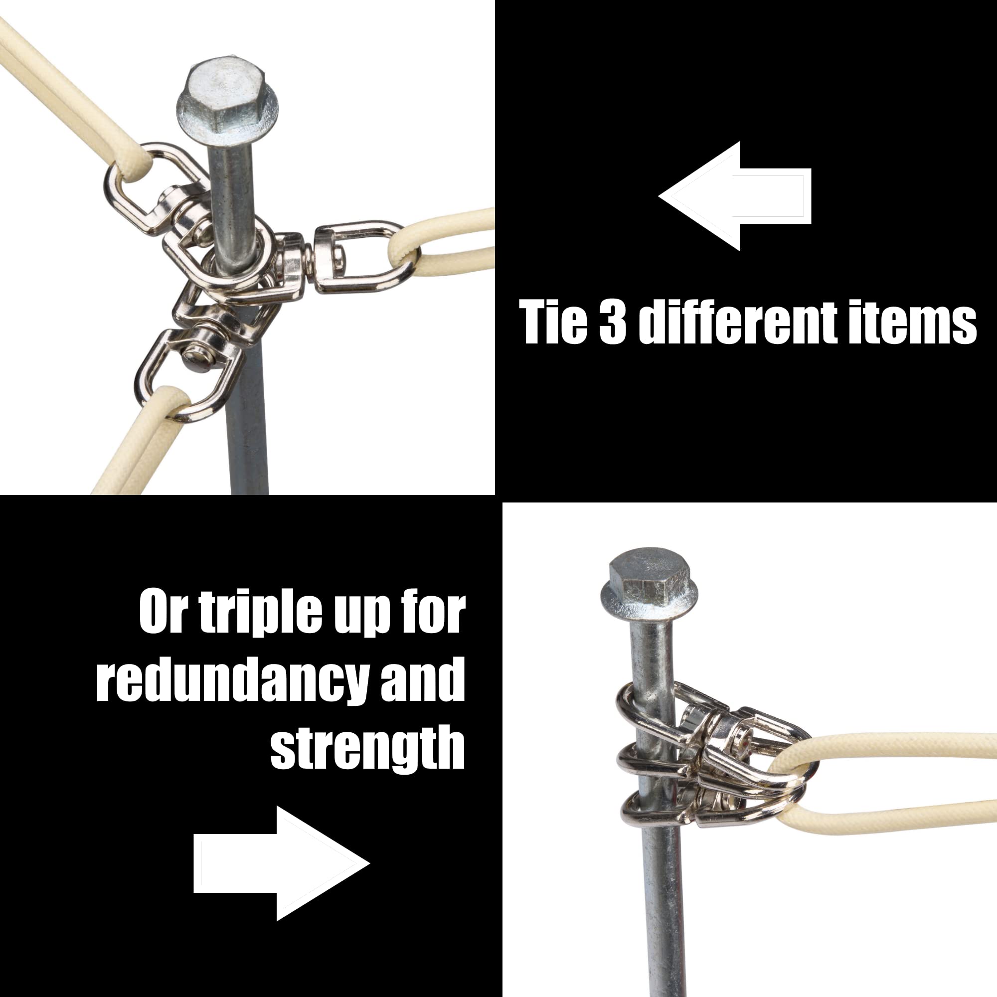 Ground Anchors Screw In - 24'' Set Of 2 With Drill Bit - Earth Anchors - Ground Stakes Heavy Duty - Mobile Home Anchors - Shed A