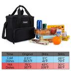 Tourit Cooler Bag 24-Can Insulated Soft Cooler Lunch Coolers Portable Cooler Bag 14.6L For Picnic, Beach, Work, Trip, Daily, Bla