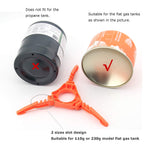 Fuel Can Stabilizer Canister Stand Gas Tank Bracket Stove Standard Bottle Shelf Stand Tripod Folding Canister Stand (Orange)