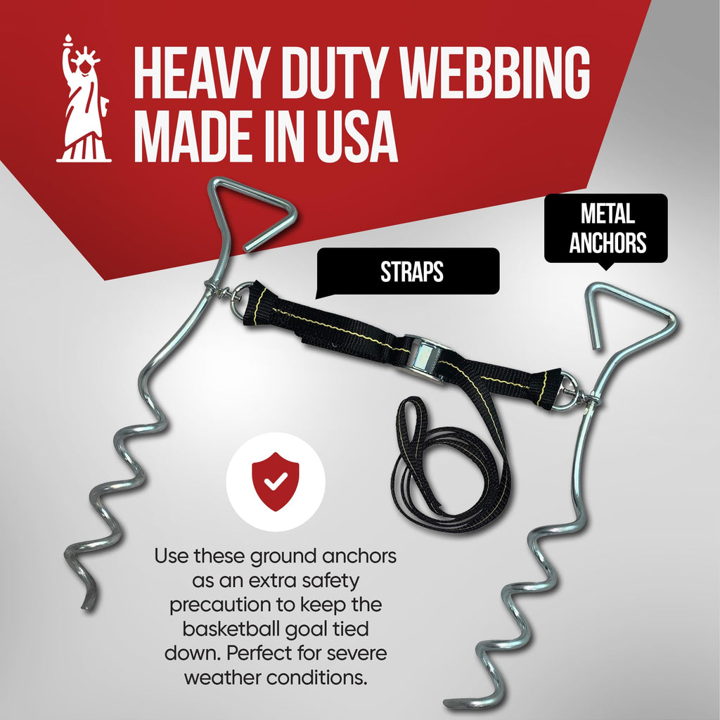 Cajun Tie Downs Basketball Goal Anchor Tie Down Kit