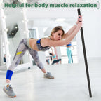 Retyion Yoga Stick 5Ft- Adjustable Mobility Stick Sturdy Steel- Exercise Stick For Stretching, Balance Support Stick Perfect For