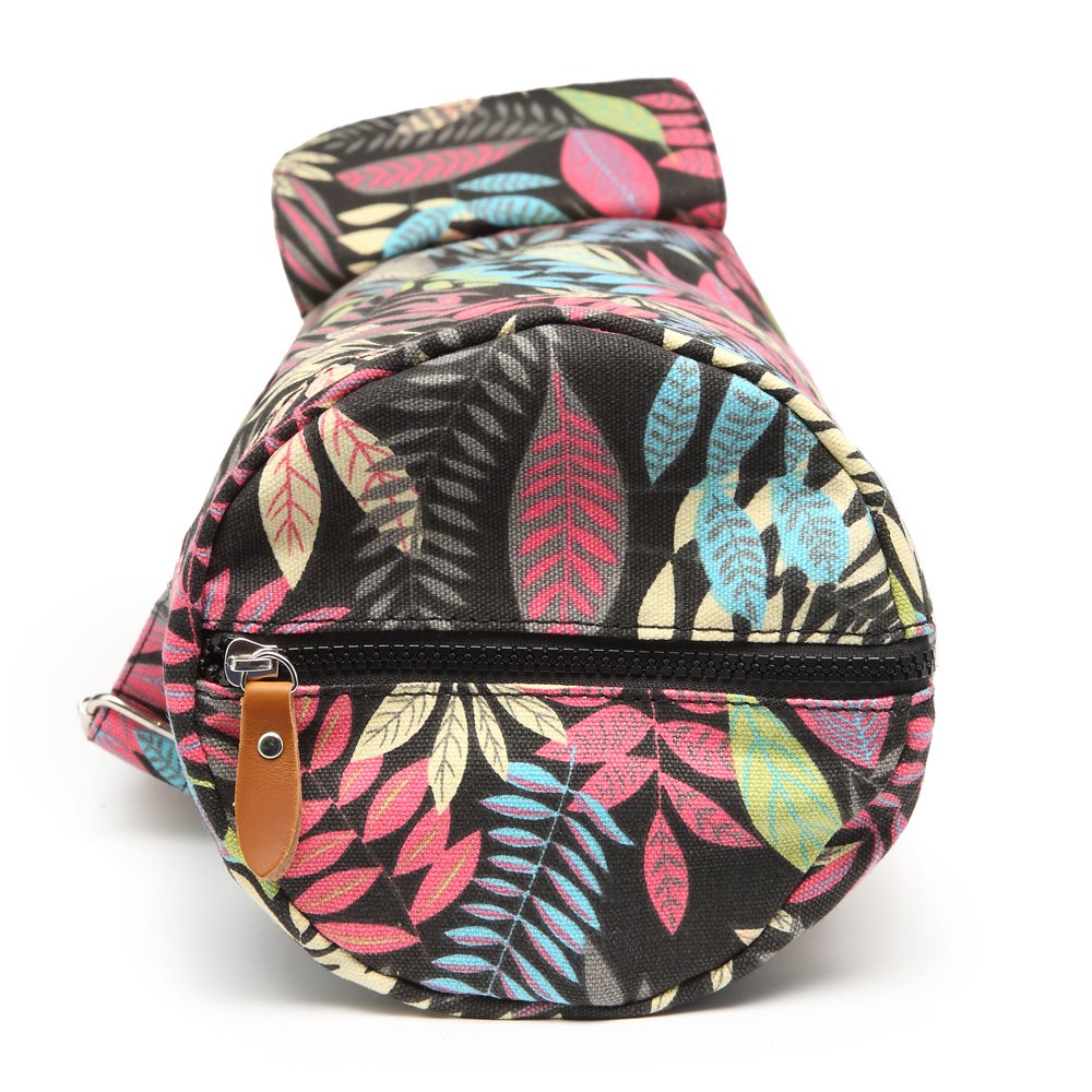 Elenture Yoga Mat Bag For Women - Full-Zip Yoga Mat Carrier With Pockets & Adjustable Strap - Fits 1/4'' To 1/3'' Thick Exercise