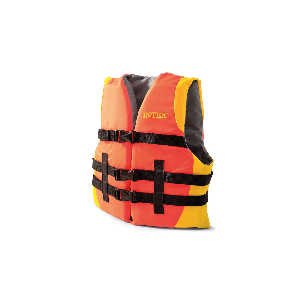 Intex Youth Life Vest, Uscg Approved, For Youth Weighing 50-90Lbs, Orange (69680Ep)