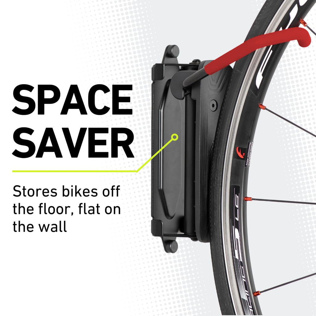 Vibrelli Swivel Bike Wall Mount - Vertical Bike Rack Garage - Bike Hangers For Garage - Bike Storage Garage - Bike Hanger For Mt