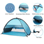 Pop Up Dog Beach Tent,Mini Head Tent,Can Be Fixed Small Dog Beach Sun Shelters Tent ,Shelter For Cat,Waterproof And Breathable M