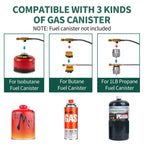 Camping Stove Portable Propane Camping Stove Small Outdoor Stove, 30,000 Btu Camp Stove,Windproof Single Butane Stove, With Carr