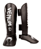 Venum Challenger Kids Shin Guards - Black/White - S