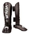 Venum Challenger Kids Shin Guards - Black/White - L