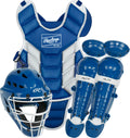 Rawlings | Players 3 Series Catchers Set | Baseball / Softball / T-Ball | Junior | Ages 9 & Under | Royal / White