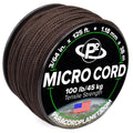 Paracord Planet Micro Paracord - Thin Braided Cord For Crafting, Fishing, And Diy Projects In 125 Ft Spools - Dark Brown
