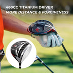 Top Line Men'S Right Handed M5 Golf Club Set , Set Includes Driver, Wood, Hybrid, 5, 6, 7, 8, 9, Pw Stainless Steel Irons With T