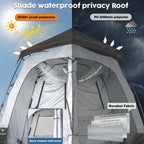 Portable Camping Shower Tent Deluxe Changing Room Easy Set Up Privacy Shelter,Large Toilet Tent With Floor Drain Design For Beac
