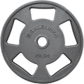Balelinko Cast Iron 2-Inch Olympic Grip Plate Weight Plate for Strength Training, Weightlifting and Crossfit in Single, 45LB, Gr