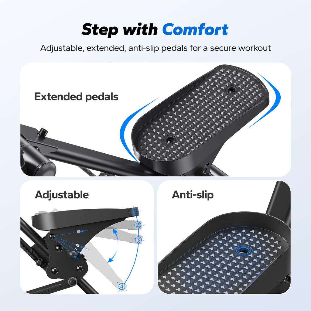 Merach Stair Stepper, Hands & Feet Synchronized Stair Climber, Stairmaster For Full-Body Workout At Home, Compact Vertical Climb