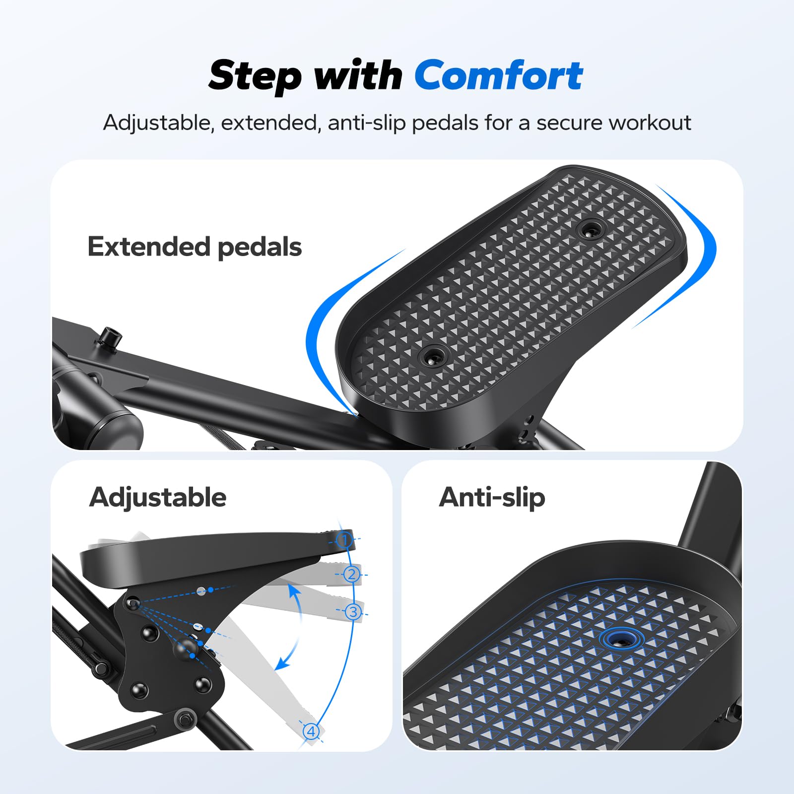 Merach Stair Stepper, Hands & Feet Synchronized Stair Climber, Stairmaster For Full-Body Workout At Home, Compact Vertical Climb