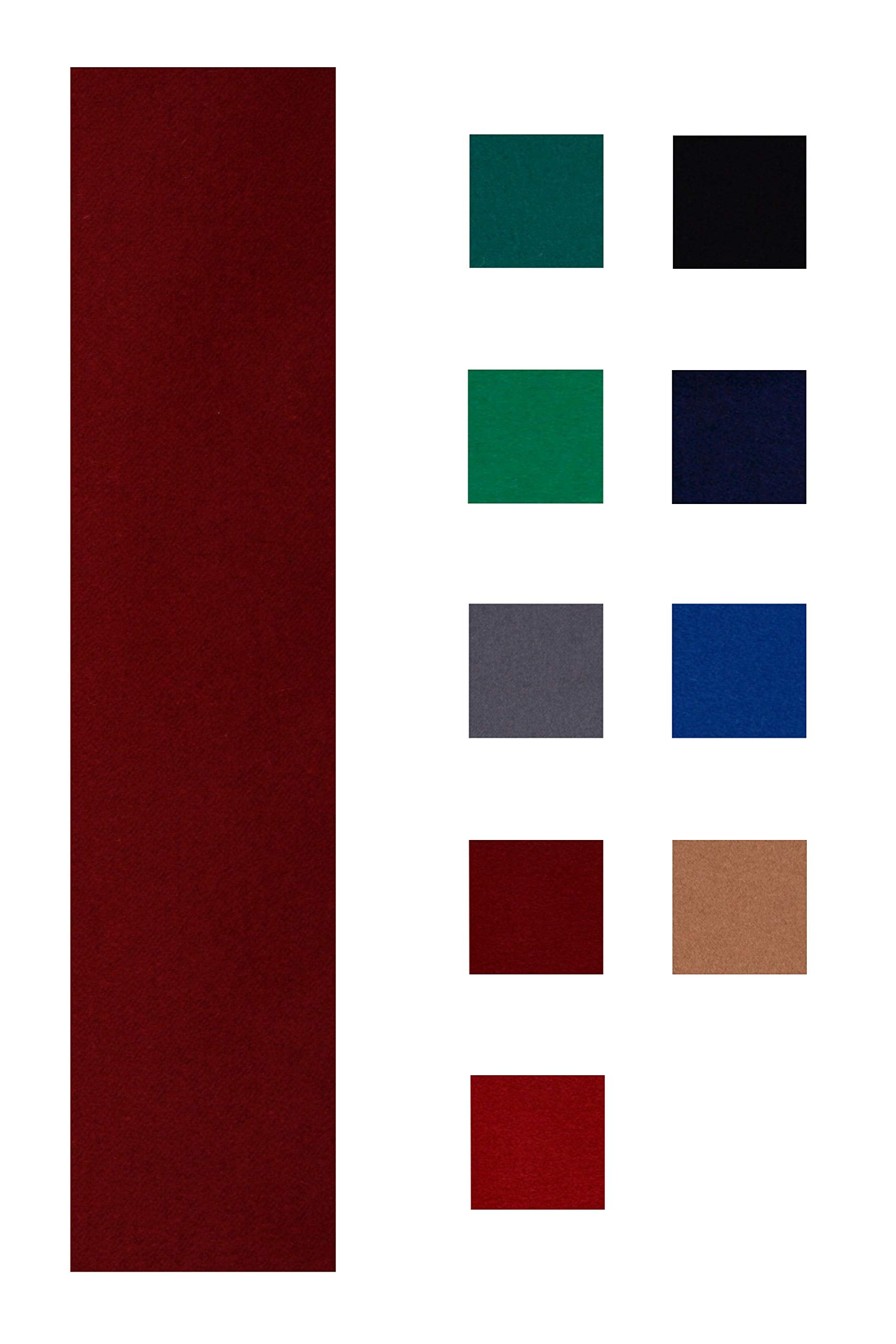 Accuplay 20 oz Pre Cut Pool Table Felt - Billiard Cloth Burgundy for 7 Table