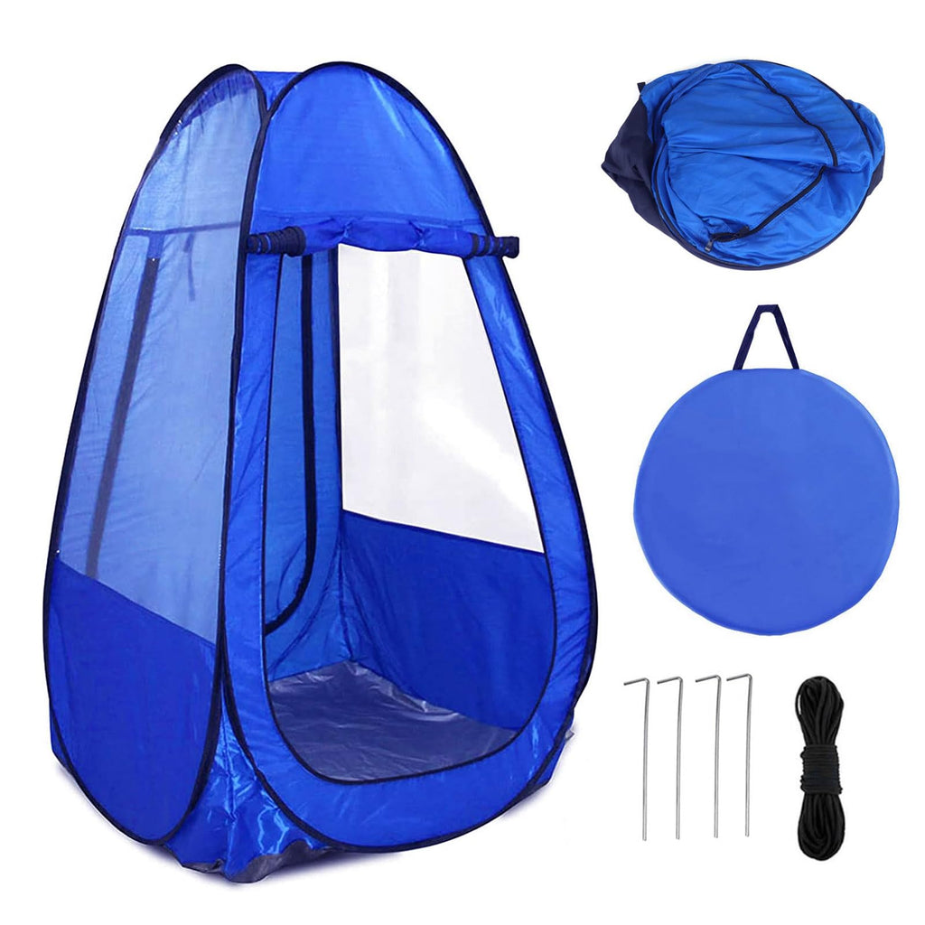 Sports Shelter Weather Tent Single Person Portable Pop Up Tent Pods Outdoor Rainproof & Windproof Double Doors For Watching Spor