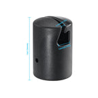 Ziziland Trampoline Enclosure Pole Cap For Flat Steel Sheet Top Ring System, 6 Pieces, Black, Only Fit In 32Mm(1.26In) Diameter