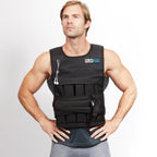 Runmax 12Lb-140Lb Weighted Vest (Without Shoulder Pads, 50Lb),Black
