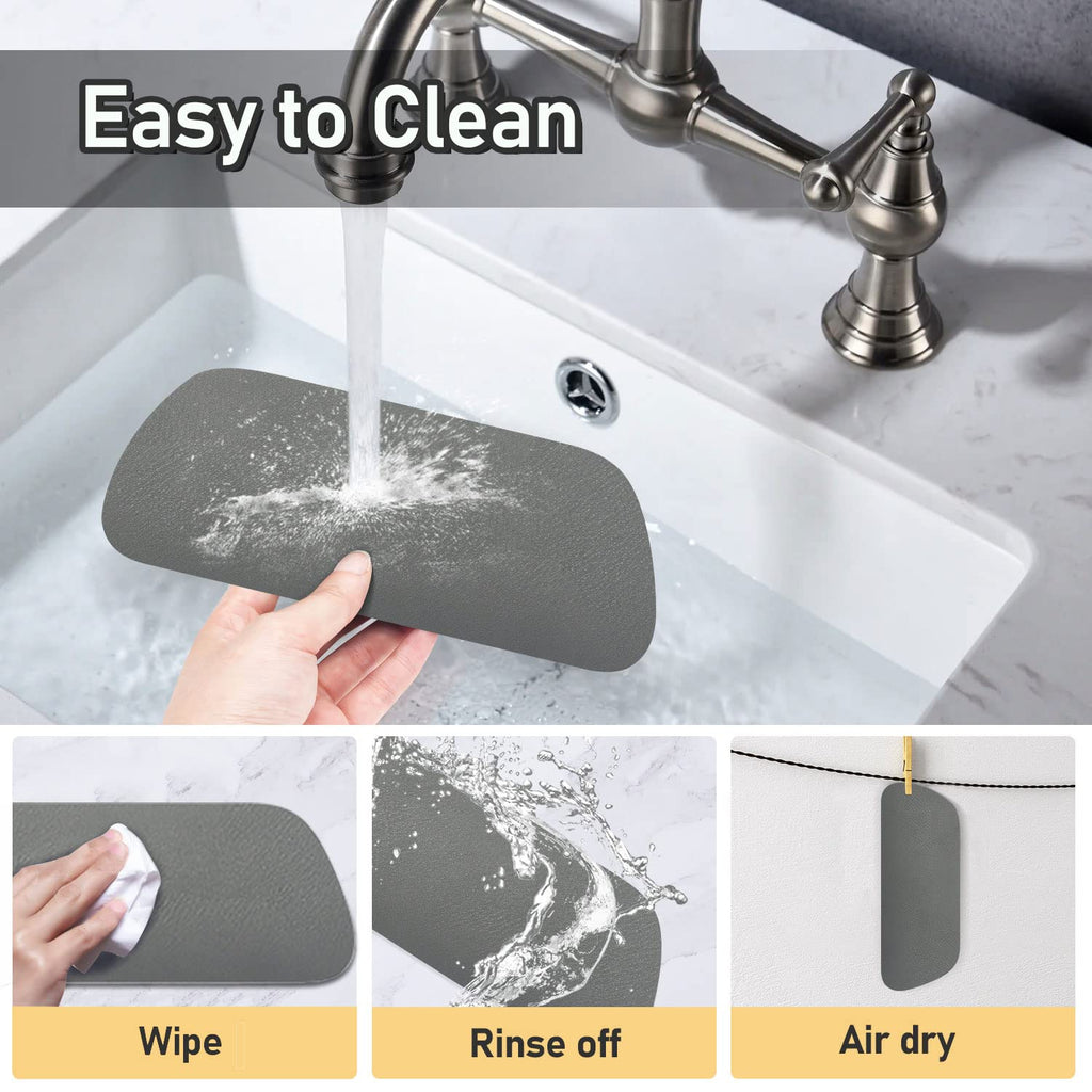 Refrigerator Drip Tray 2 Pack: Refrigerator Drip Catcher For Fridge Water Dispenser, Super Absorbent Diatomite Fridge Water Drip