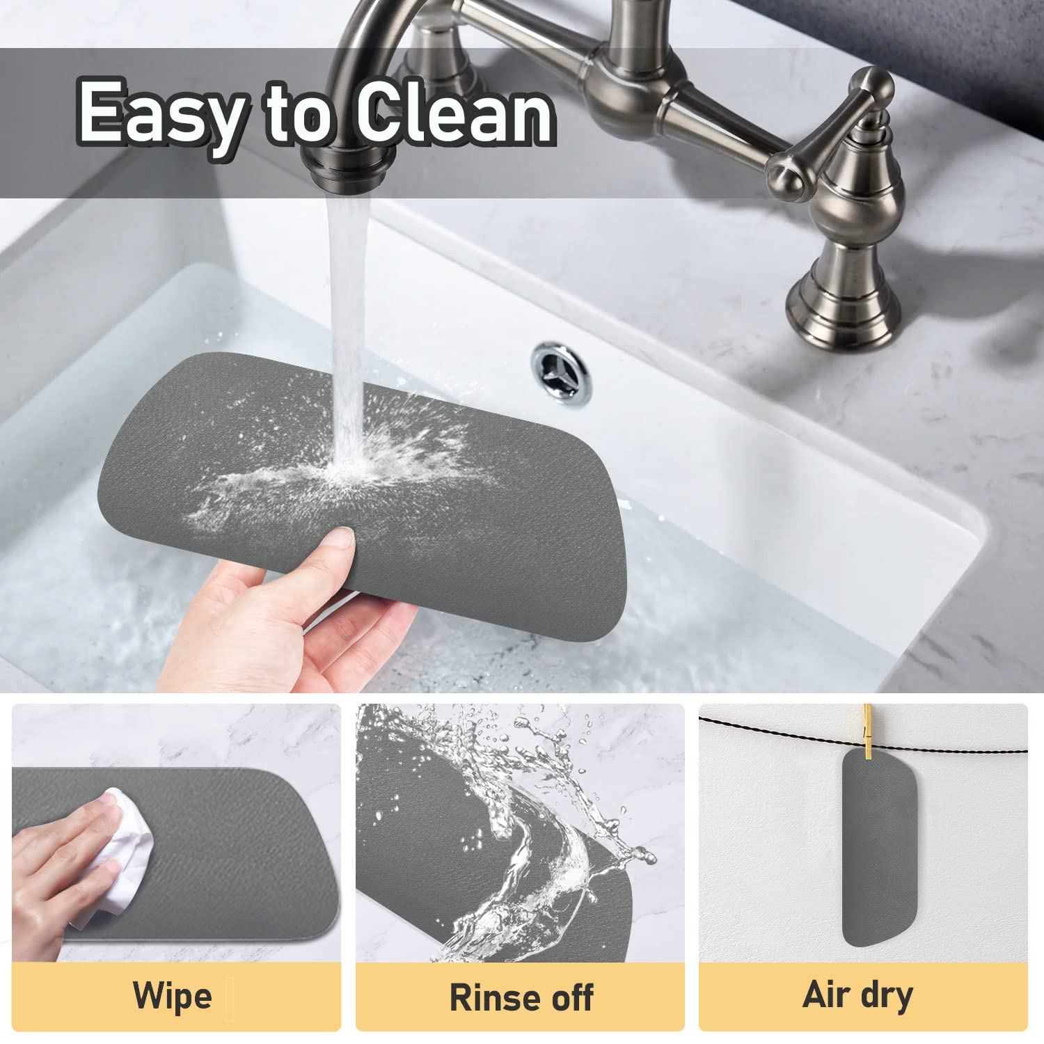 Refrigerator Drip Tray 2 Pack: Refrigerator Drip Catcher For Fridge Water Dispenser, Super Absorbent Diatomite Fridge Water Drip