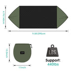 G4Free Large Camping Hammock With Mosquito Net 2 Person Pop-Up Parachute Lightweight Hanging Hammocks Tree Straps Swing Bed For