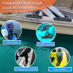 Botepon 7 Kayak Track For Kayak Fishing, Kayak Rail, Kayak Accessories Mount Track, Kayak Gear Track For Fishing Rod Holder, Fis