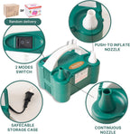 Partywoo 110V 600W Electric Balloon Pump, Portable Balloon Inflator, Dual Nozzle Air Pump For Balloon Garland