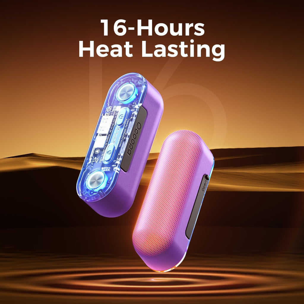 Ocoopa Magnetic Rechargeable Hand Warmers 2 Pack, 18W Fast Charging, 10000Mah Electronic Portable Pocket Heater, Seven-Color Rgb