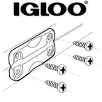 Igloo Cooler Plastic Hinges For Ice Chests (Set Of 3), White, Standard Size, Contain Uv Inhibitors