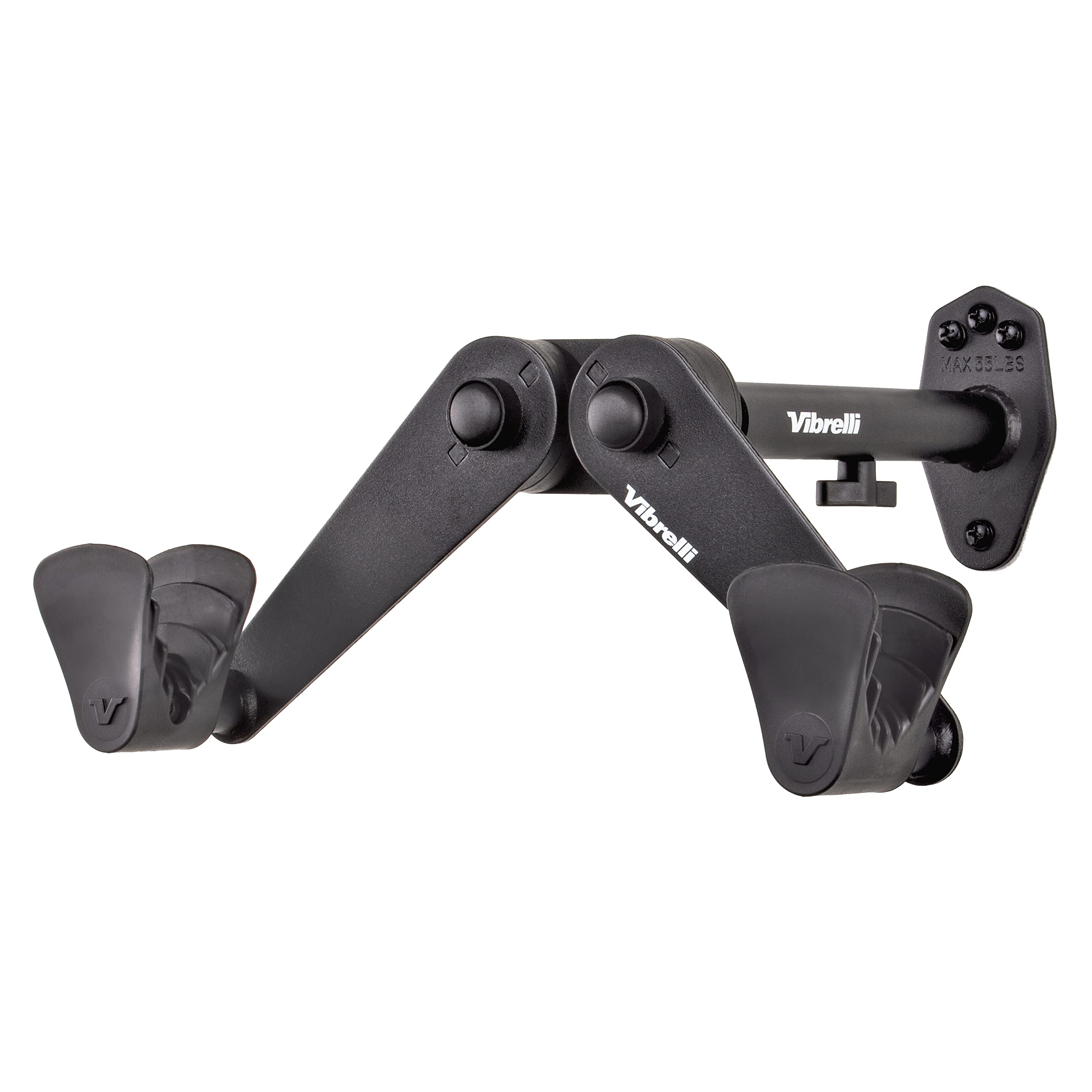Vibrelli Bike Wall Mount - Horizontal Storage Rack for Hanging Bicycles in Home or Garage - Adjustable Bike Hanger, Holder - Wal