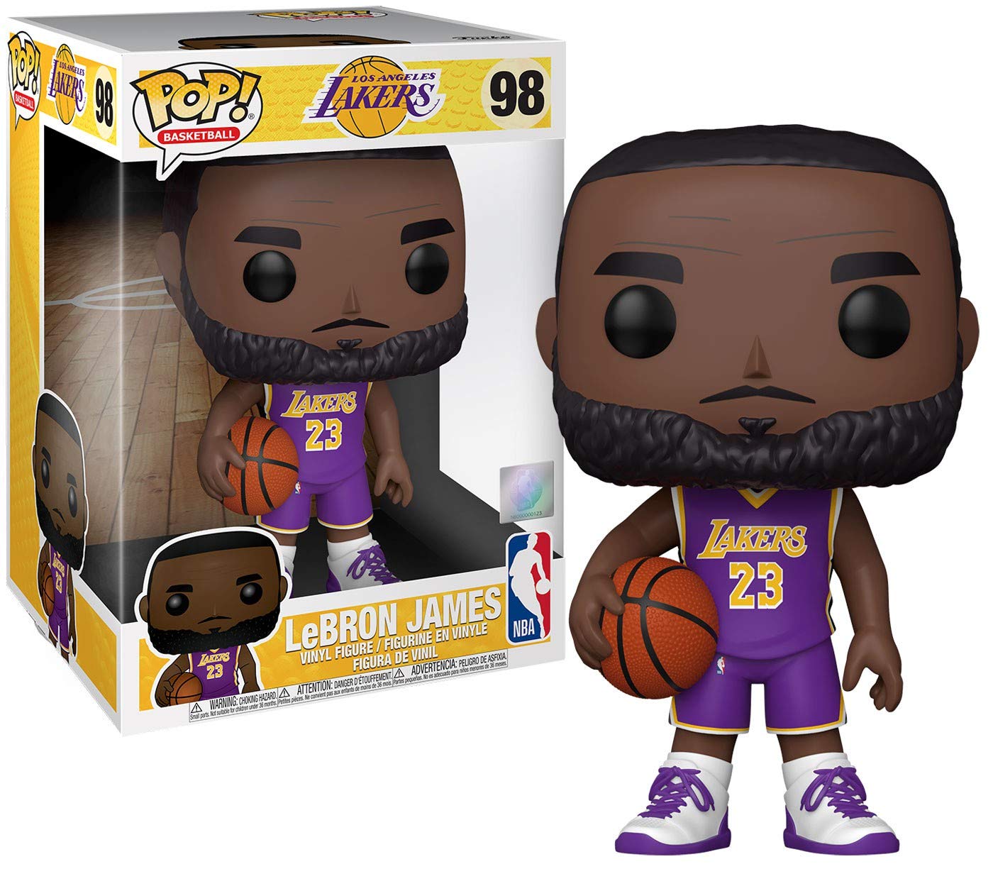 Funko POP NBA: Lakers - 10 Lebron James(Purple Jersey)