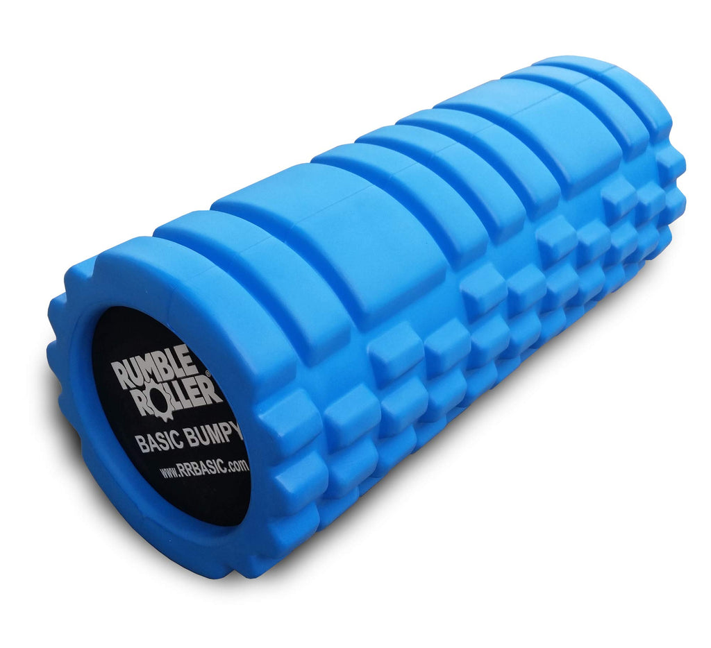 Rumbleroller Basic Bumpy Foam Roller, Solid Core Eva Foam Roller With Grid/Bump Texture For Deep Tissue Massage And Self-Myofasc